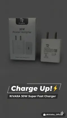30W PD Fast Charger with Type-C Cable – Power Delivery Adapter for All Smartphones