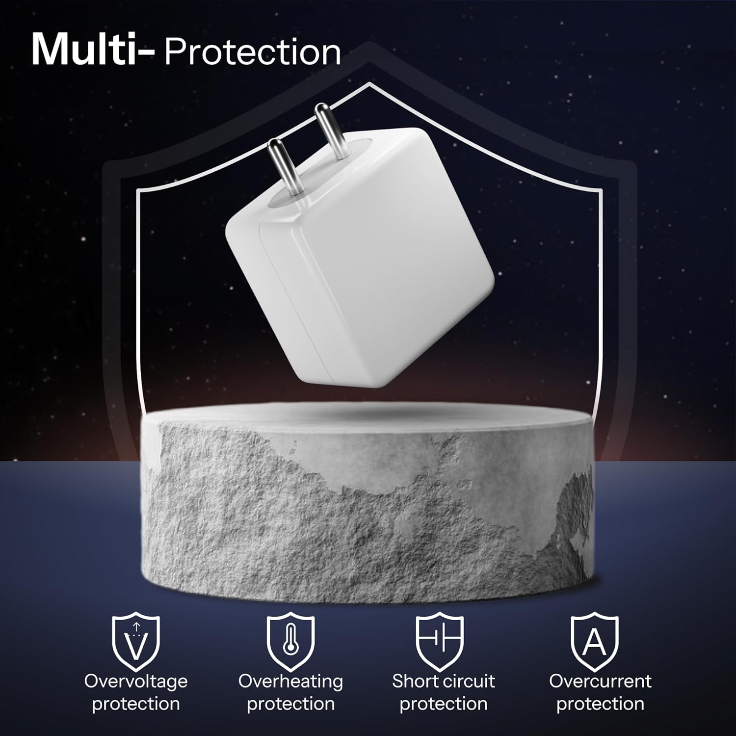 87W SuperVOOC Fast Charger (6.5A) with Detachable Cable – Universal Fast Charging Adapter