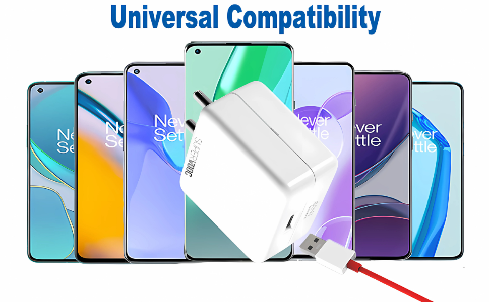 87W SuperVOOC Fast Charger (6.5A) with Detachable Cable – Universal Fast Charging Adapter