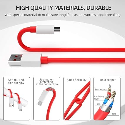 RIVARA 120W USB-A to USB-C Fast Charging Cable – Durable & High-Speed